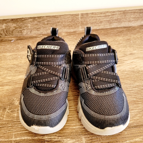 SKECHERS Toddler Shoes Black Super Z Sneaker (s8) - Picture 4 of 10